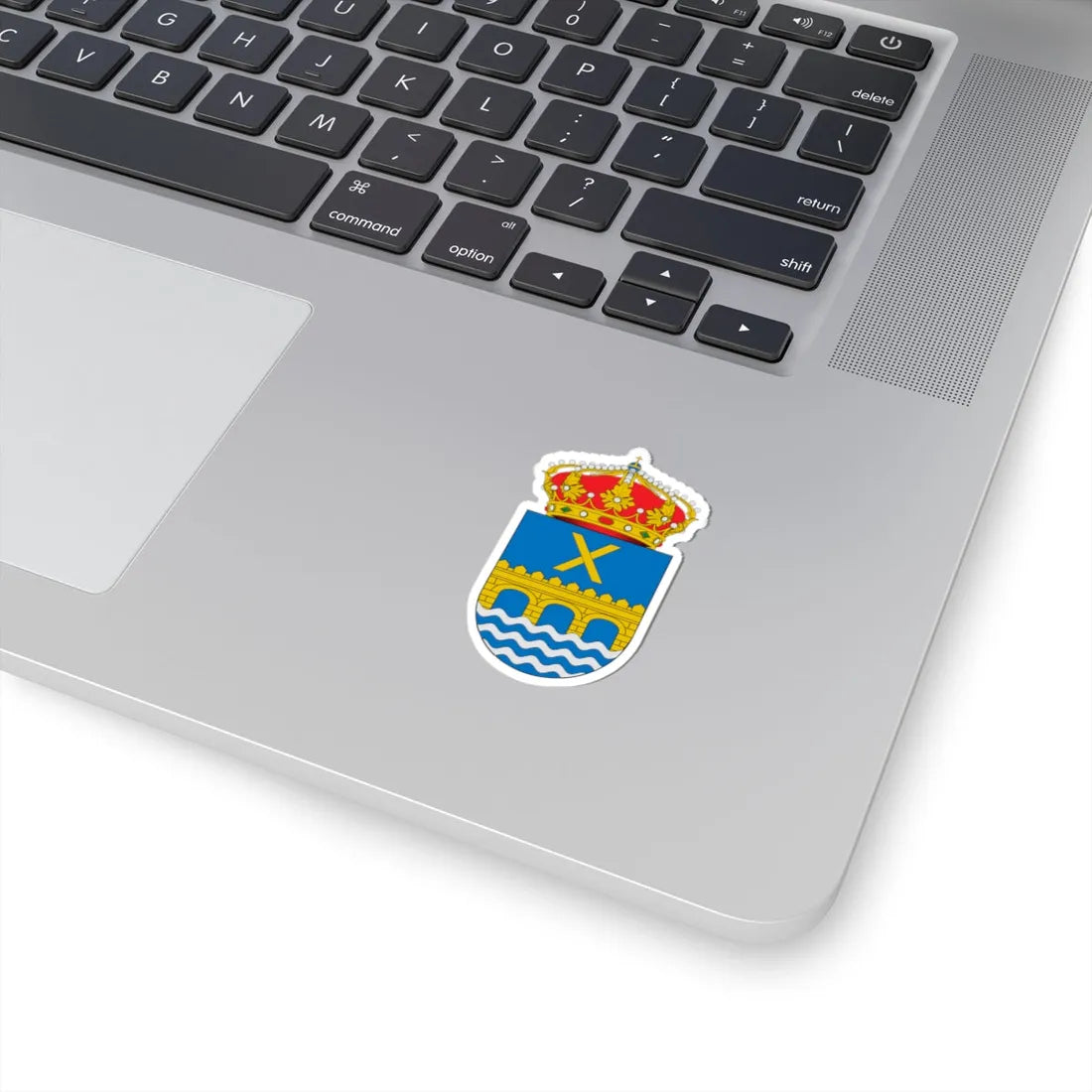 Escudo de Alcalá del Júcar (Spain) (Coat of Arms) STICKER Vinyl Kiss-Cut Decal - The Sticker Space