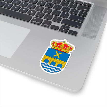 Escudo de Alcalá del Júcar (Spain) (Coat of Arms) STICKER Vinyl Kiss-Cut Decal - The Sticker Space