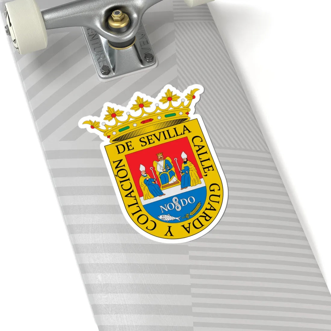 Escudo de Alcalá del Río Sevilla (Spain) (Coat of Arms) STICKER Vinyl Kiss-Cut Decal - The Sticker Space