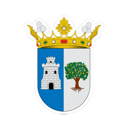 Escudo de Alcalá del Valle (Spain) (Coat of Arms) STICKER Vinyl Kiss-Cut Decal 3 Inch White - The Sticker Space
