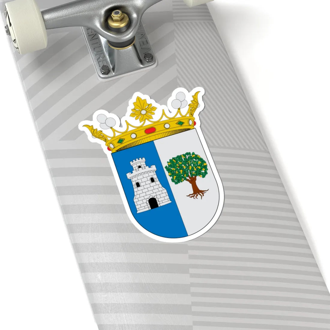 Escudo de Alcalá del Valle (Spain) (Coat of Arms) STICKER Vinyl Kiss-Cut Decal - The Sticker Space