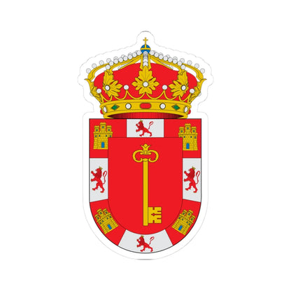 Escudo de Alcalá la Real-Jaen (Spain) (Coat of Arms) STICKER Vinyl Kiss-Cut Decal 3 Inch White - The Sticker Space