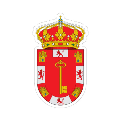 Escudo de Alcalá la Real-Jaen (Spain) (Coat of Arms) STICKER Vinyl Kiss-Cut Decal 6 Inch White - The Sticker Space