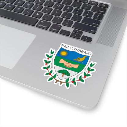 Escudo de Alcalá Valle del Cauca (Colombia) (Coat of Arms) STICKER Vinyl Kiss-Cut Decal - The Sticker Space