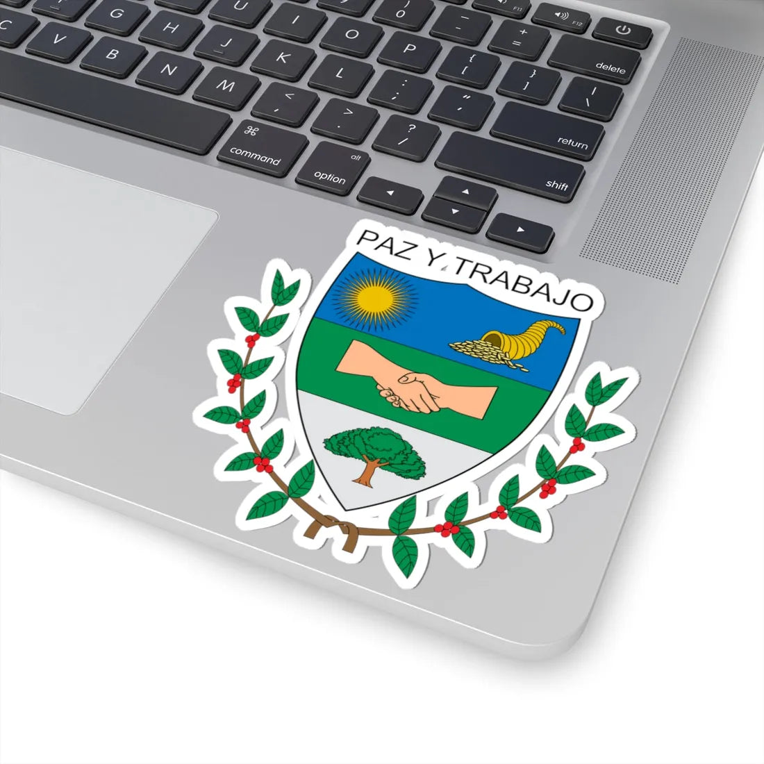 Escudo de Alcalá Valle del Cauca (Colombia) (Coat of Arms) STICKER Vinyl Kiss-Cut Decal - The Sticker Space