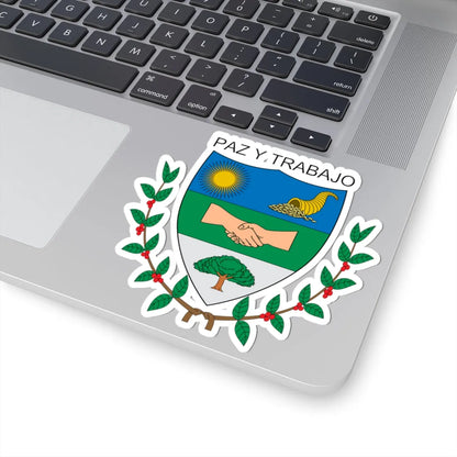 Escudo de Alcalá Valle del Cauca (Colombia) (Coat of Arms) STICKER Vinyl Kiss-Cut Decal - The Sticker Space