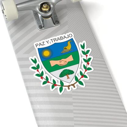 Escudo de Alcalá Valle del Cauca (Colombia) (Coat of Arms) STICKER Vinyl Kiss-Cut Decal - The Sticker Space