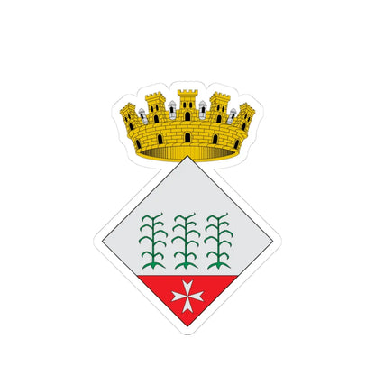 Escudo de Alcanar (Spain) (Coat of Arms) STICKER Vinyl Kiss-Cut Decal 3 Inch White - The Sticker Space