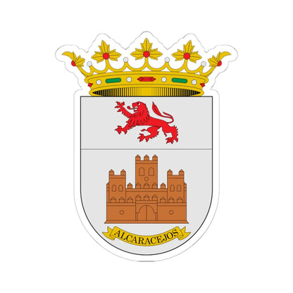 Escudo de Alcaracejos Córdoba (Spain) (Coat of Arms) STICKER Vinyl Kiss-Cut Decal 6 Inch White - The Sticker Space