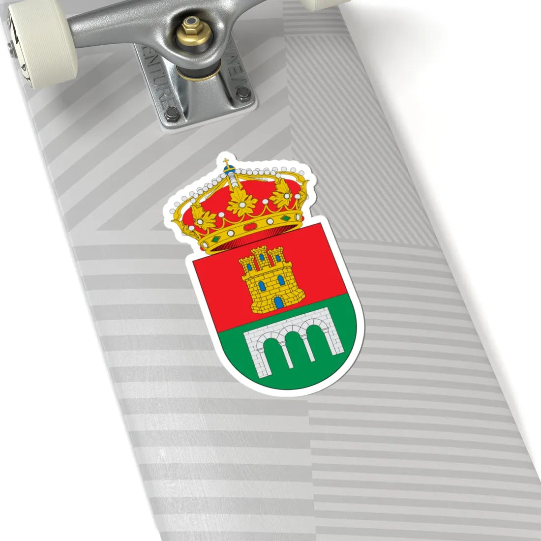 Escudo de Alcaucin (Spain) (Coat of Arms) STICKER Vinyl Kiss-Cut Decal - The Sticker Space