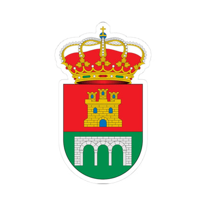 Escudo de Alcaucín Málaga (Spain) (Coat of Arms) STICKER Vinyl Kiss-Cut Decal 3 Inch White - The Sticker Space
