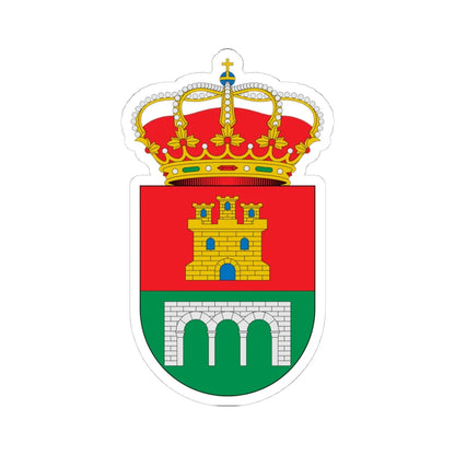 Escudo de Alcaucín Málaga (Spain) (Coat of Arms) STICKER Vinyl Kiss-Cut Decal 4 Inch White - The Sticker Space
