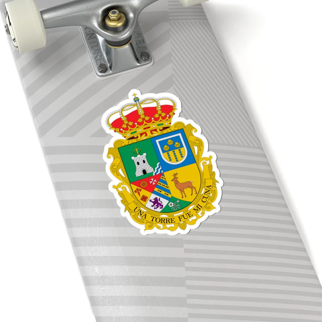 Escudo de Alcaudete de la Jara Toledo (Spain) (Coat of Arms) STICKER Vinyl Kiss-Cut Decal - The Sticker Space