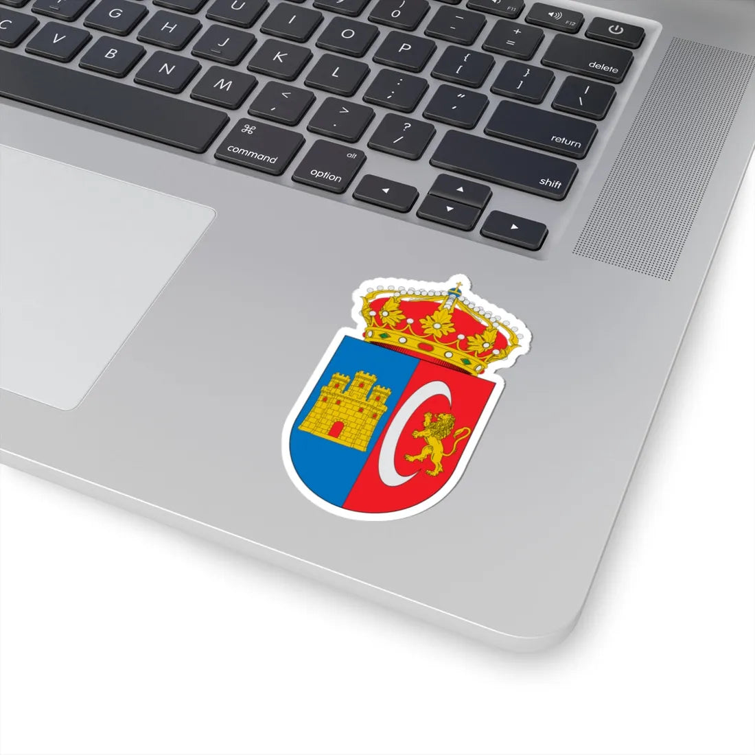Escudo de Alcazar del Rey (Spain) (Coat of Arms) STICKER Vinyl Kiss-Cut Decal - The Sticker Space