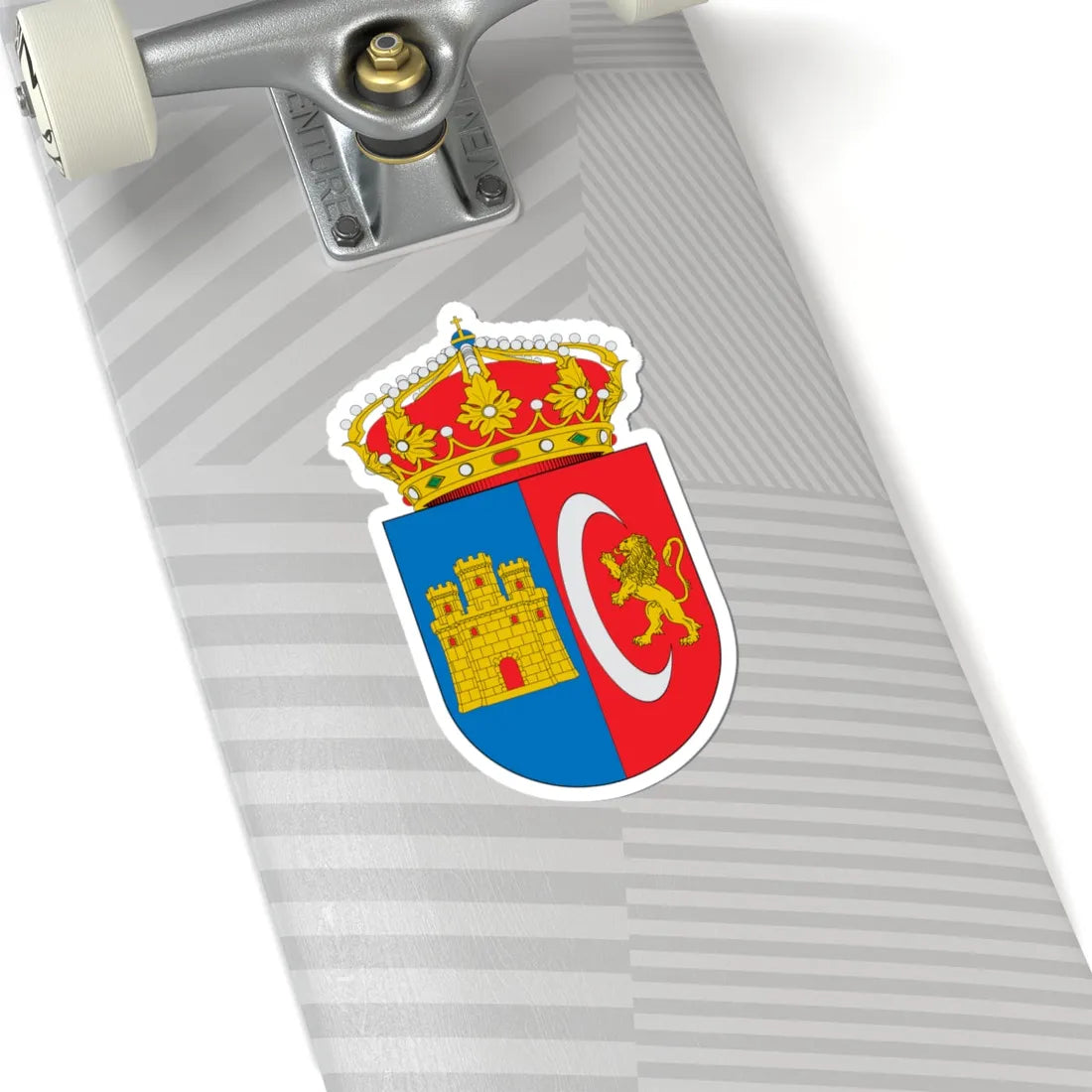 Escudo de Alcazar del Rey (Spain) (Coat of Arms) STICKER Vinyl Kiss-Cut Decal - The Sticker Space