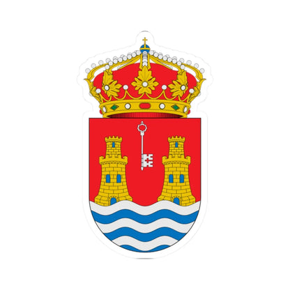 Escudo de Alcazarén (Spain) (Coat of Arms) STICKER Vinyl Kiss-Cut Decal 2 Inch White - The Sticker Space