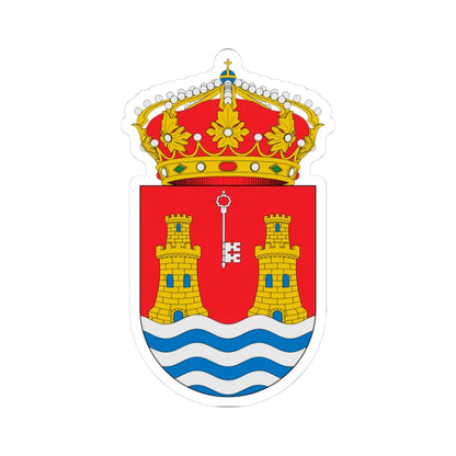 Escudo de Alcazarén (Spain) (Coat of Arms) STICKER Vinyl Kiss-Cut Decal 3 Inch White - The Sticker Space