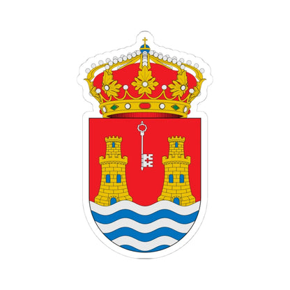 Escudo de Alcazarén (Spain) (Coat of Arms) STICKER Vinyl Kiss-Cut Decal 4 Inch White - The Sticker Space