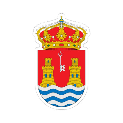 Escudo de Alcazarén (Spain) (Coat of Arms) STICKER Vinyl Kiss-Cut Decal 6 Inch White - The Sticker Space