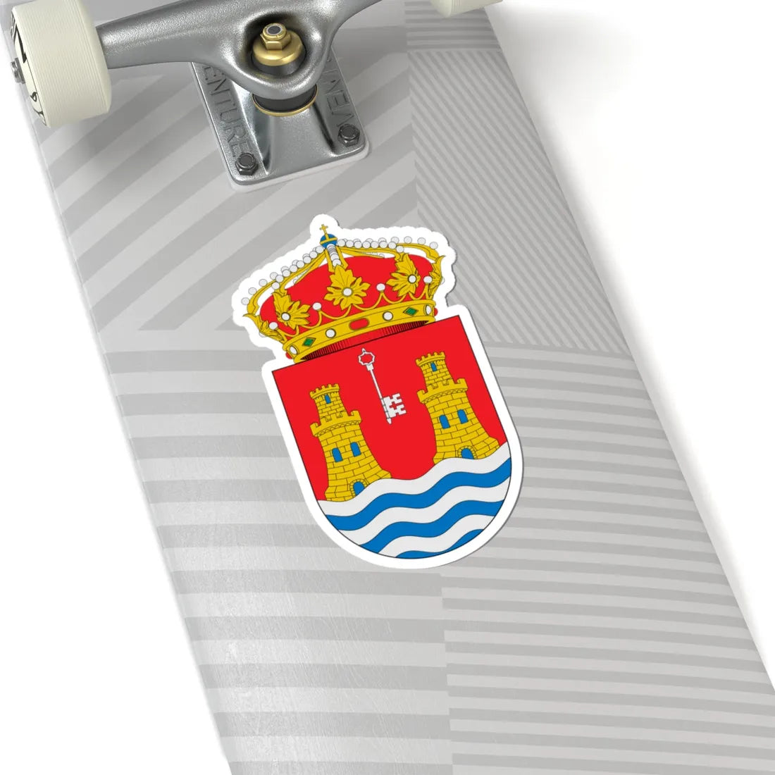 Escudo de Alcazarén (Spain) (Coat of Arms) STICKER Vinyl Kiss-Cut Decal - The Sticker Space