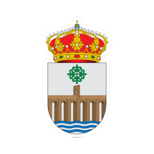 Escudo de Alcántara (Spain) (Coat of Arms) STICKER Vinyl Kiss-Cut Decal 2 Inch White - The Sticker Space