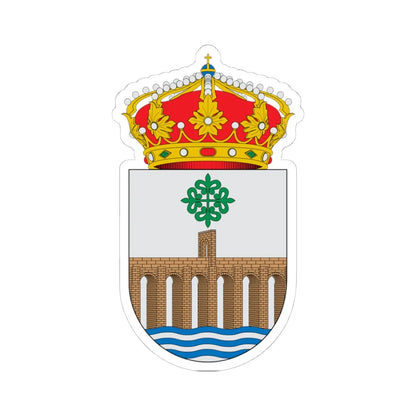 Escudo de Alcántara (Spain) (Coat of Arms) STICKER Vinyl Kiss-Cut Decal 4 Inch White - The Sticker Space