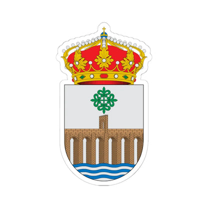 Escudo de Alcántara (Spain) (Coat of Arms) STICKER Vinyl Kiss-Cut Decal 6 Inch White - The Sticker Space