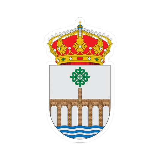 Escudo de Alcántara2 (Spain) (Coat of Arms) STICKER Vinyl Kiss-Cut Decal 2 Inch White - The Sticker Space