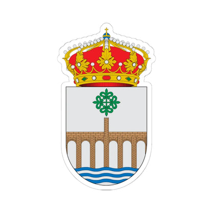 Escudo de Alcántara2 (Spain) (Coat of Arms) STICKER Vinyl Kiss-Cut Decal 6 Inch White - The Sticker Space