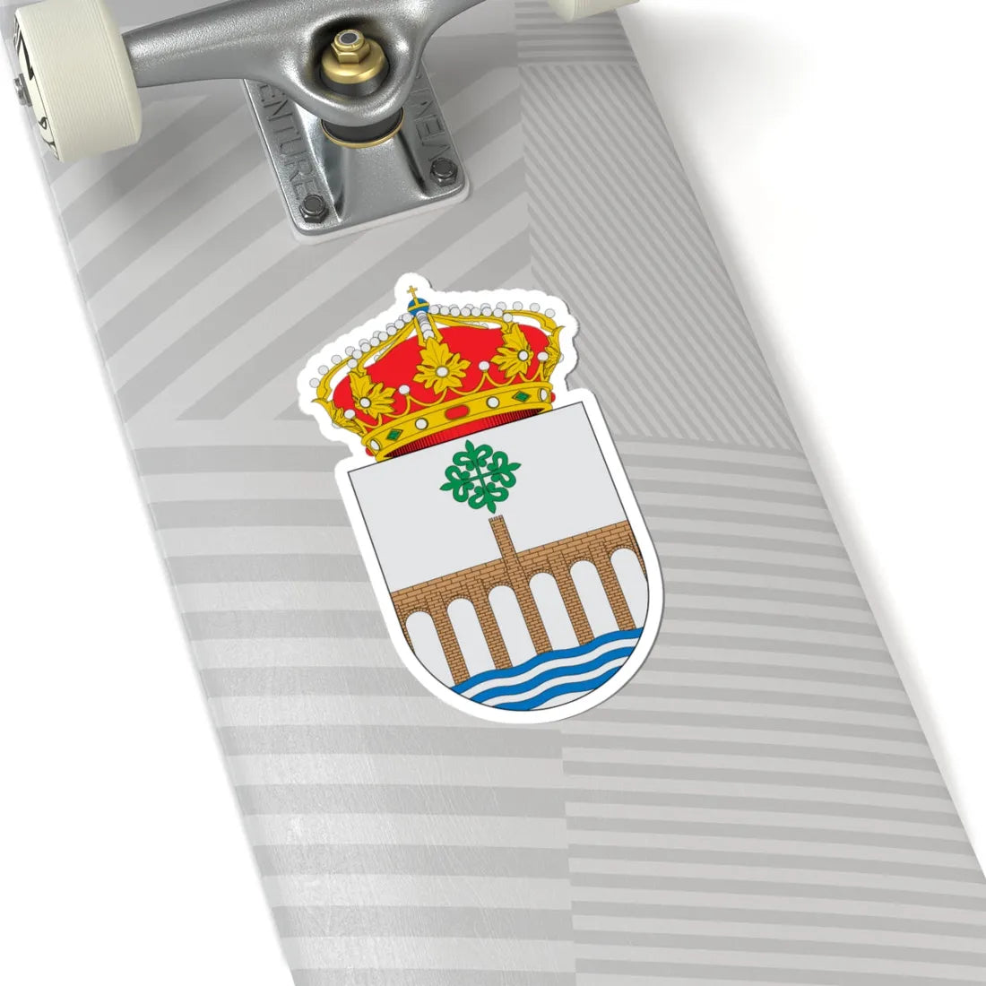 Escudo de Alcántara2 (Spain) (Coat of Arms) STICKER Vinyl Kiss-Cut Decal - The Sticker Space