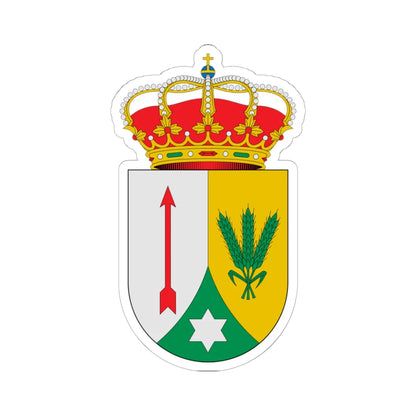 Escudo de Alcoba de los Montes Ciudad Real (Spain) (Coat of Arms) STICKER Vinyl Kiss-Cut Decal 6 Inch White - The Sticker Space