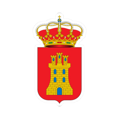 Escudo de Alcocero de Mola Burgos (Spain) (Coat of Arms) STICKER Vinyl Kiss-Cut Decal 2 Inch White - The Sticker Space