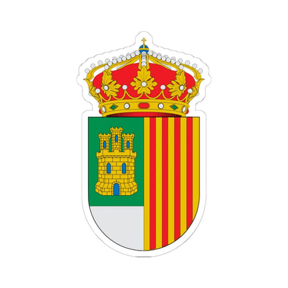 Escudo de Alcolea del Cinca (Spain) (Coat of Arms) STICKER Vinyl Kiss-Cut Decal 6 Inch White - The Sticker Space