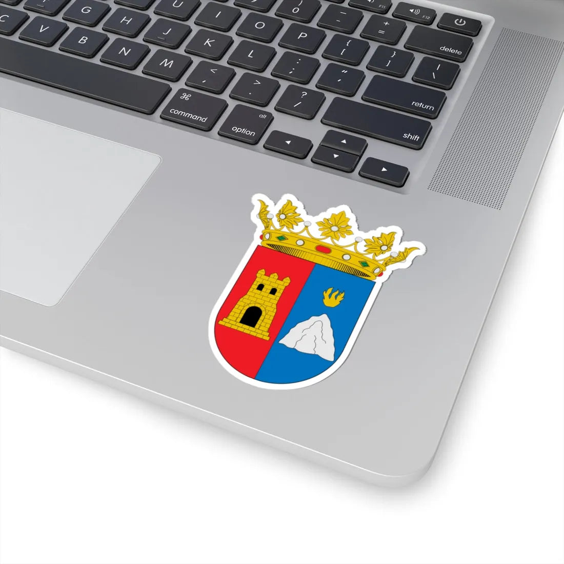 Escudo de Alcoleja (Spain) (Coat of Arms) STICKER Vinyl Kiss-Cut Decal - The Sticker Space