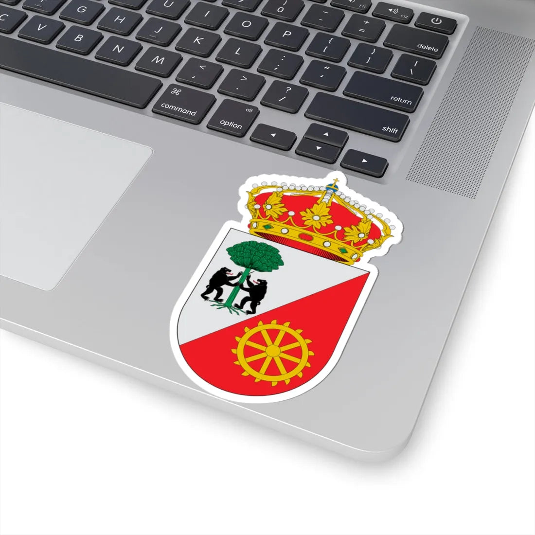 Escudo de Alcollarín (Spain) (Coat of Arms) STICKER Vinyl Kiss-Cut Decal - The Sticker Space