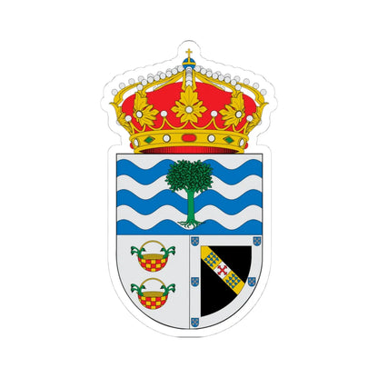 Escudo de Alcontar (Spain) (Coat of Arms) STICKER Vinyl Kiss-Cut Decal 4 Inch White - The Sticker Space