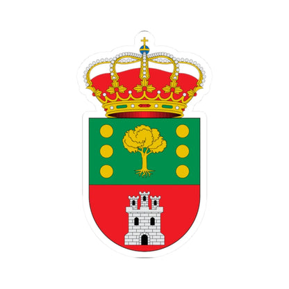Escudo de Alcoroches Guadalajara (Spain) (Coat of Arms) STICKER Vinyl Kiss-Cut Decal 2 Inch White - The Sticker Space