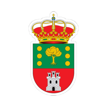 Escudo de Alcoroches Guadalajara (Spain) (Coat of Arms) STICKER Vinyl Kiss-Cut Decal 4 Inch White - The Sticker Space