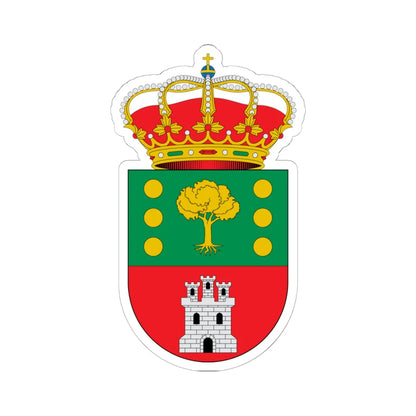 Escudo de Alcoroches Guadalajara (Spain) (Coat of Arms) STICKER Vinyl Kiss-Cut Decal 6 Inch White - The Sticker Space