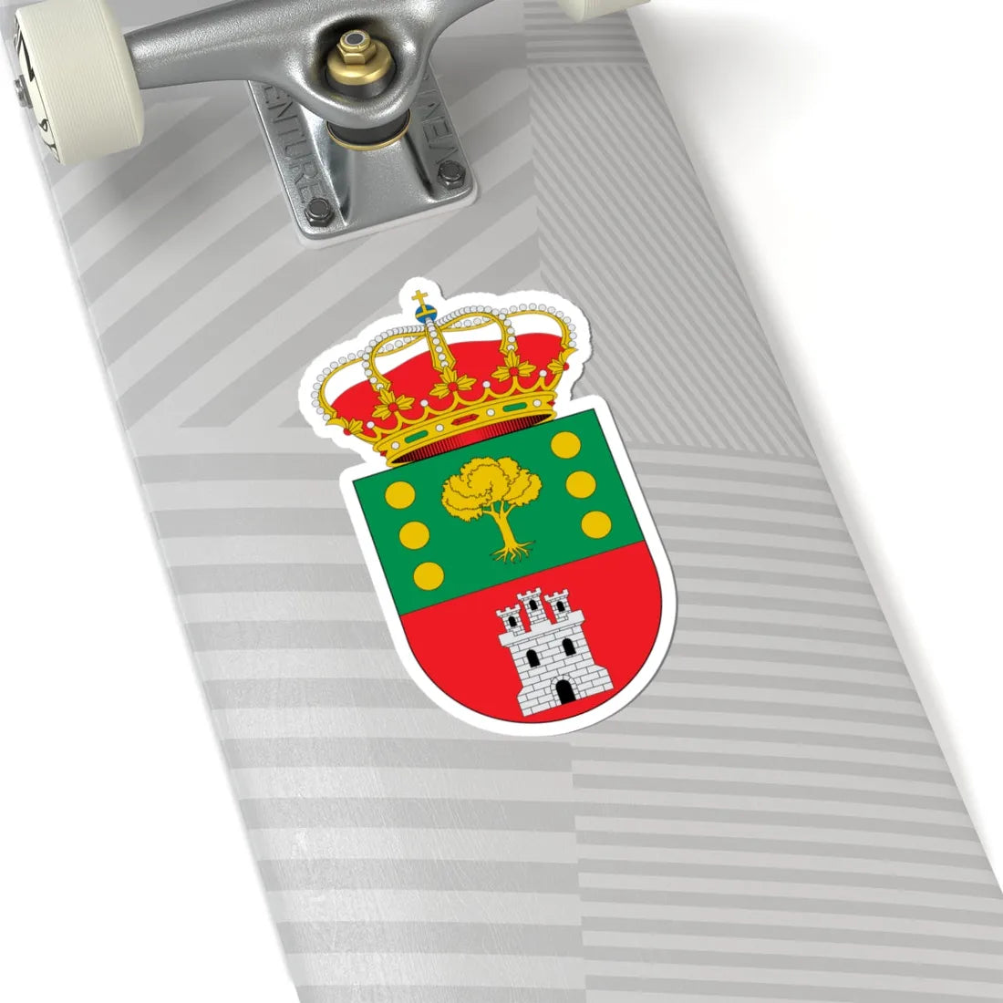 Escudo de Alcoroches Guadalajara (Spain) (Coat of Arms) STICKER Vinyl Kiss-Cut Decal - The Sticker Space