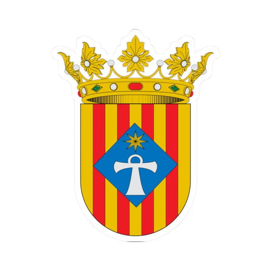 Escudo de Alcublas (Spain) (Coat of Arms) STICKER Vinyl Kiss-Cut Decal 2 Inch White - The Sticker Space