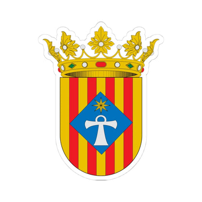 Escudo de Alcublas (Spain) (Coat of Arms) STICKER Vinyl Kiss-Cut Decal 4 Inch White - The Sticker Space