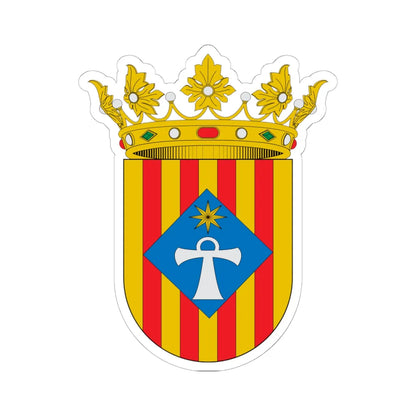 Escudo de Alcublas (Spain) (Coat of Arms) STICKER Vinyl Kiss-Cut Decal 6 Inch White - The Sticker Space