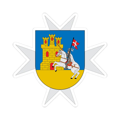 Escudo de Alcázar de San Juan Ciudad Real (Spain) (Coat of Arms) STICKER Vinyl Kiss-Cut Decal 3 Inch White - The Sticker Space