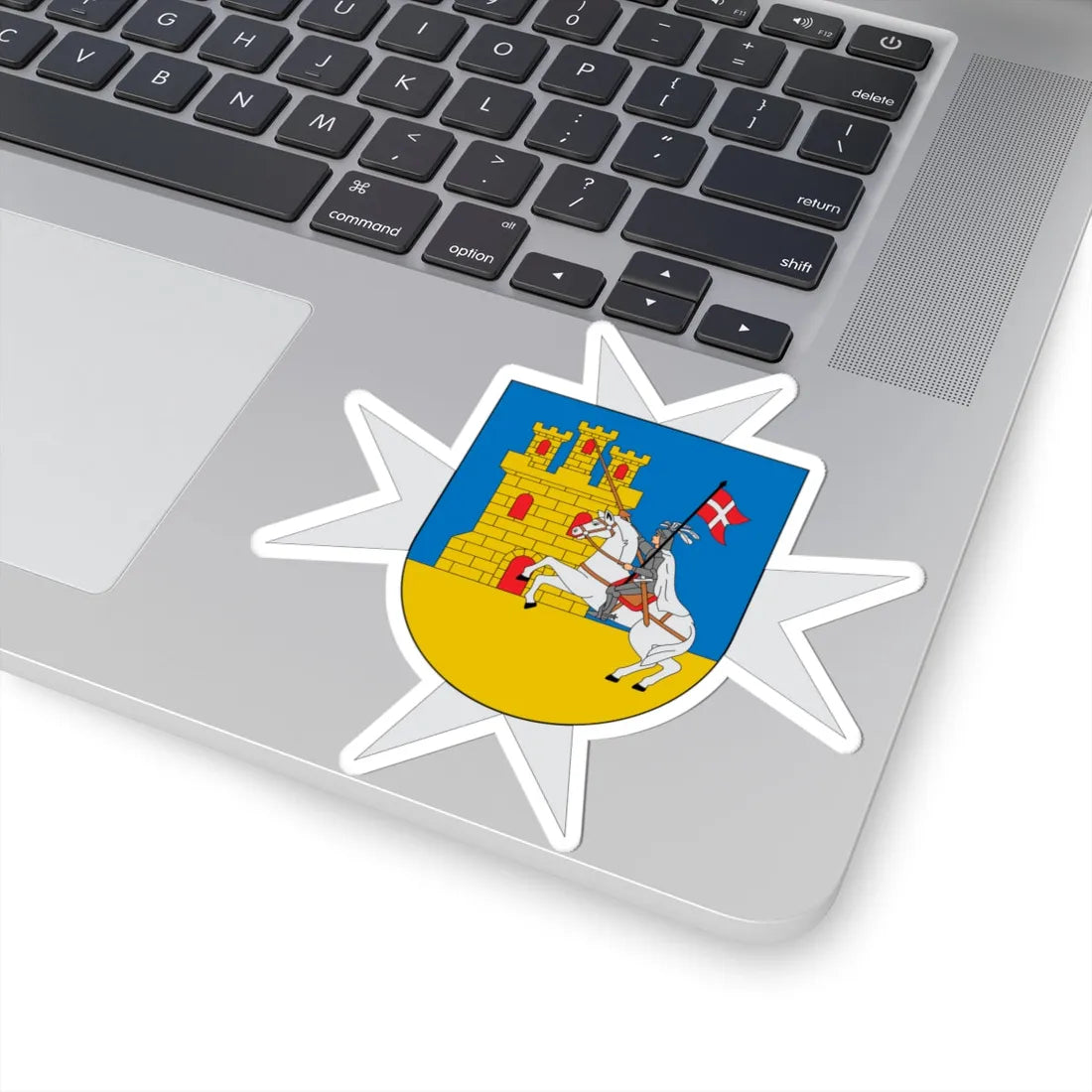 Escudo de Alcázar de San Juan Ciudad Real (Spain) (Coat of Arms) STICKER Vinyl Kiss-Cut Decal - The Sticker Space