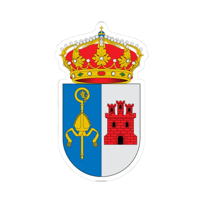 Escudo de Aldea del Obispo (Spain) (Coat of Arms) STICKER Vinyl Kiss-Cut Decal 3 Inch White - The Sticker Space