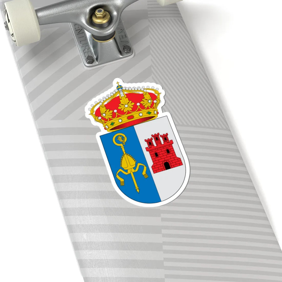 Escudo de Aldea del Obispo (Spain) (Coat of Arms) STICKER Vinyl Kiss-Cut Decal - The Sticker Space