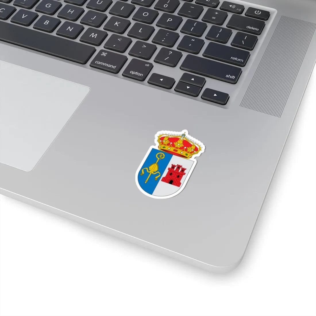 Escudo de Aldea del Obispo (Spain) (Coat of Arms) STICKER Vinyl Kiss-Cut Decal - The Sticker Space