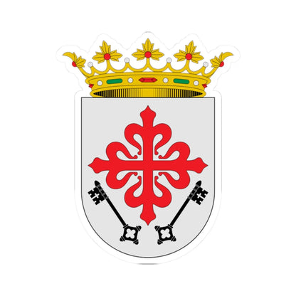 Escudo de Aldea del Rey Ciudad Real (Spain) (Coat of Arms) STICKER Vinyl Kiss-Cut Decal 2 Inch White - The Sticker Space