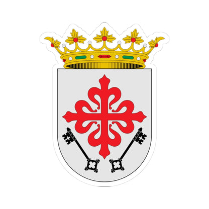 Escudo de Aldea del Rey Ciudad Real (Spain) (Coat of Arms) STICKER Vinyl Kiss-Cut Decal 3 Inch White - The Sticker Space
